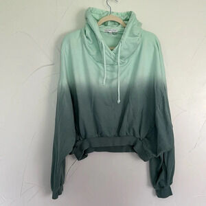 Young Fabulous and Broke Long Sleeve Cropped Sweatshirt M/L W flaw